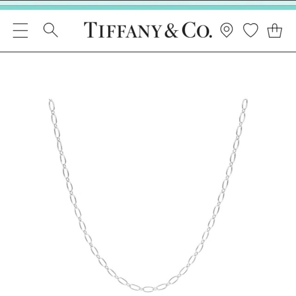 Tiffany & Co. Oval Link 16” pendant chain, Sterling Silver brand new in box